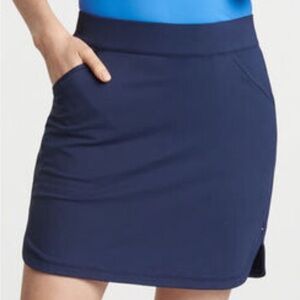 NWT Peter Millar Womenswear Navy Skort Size Small Rounded Hem Pockets Golf